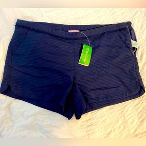 Lilly Pulitzer Navy Blue Adie Shorts size 16 NWT